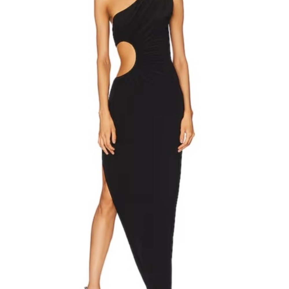 Norma Kamali Sunburst Gown Black